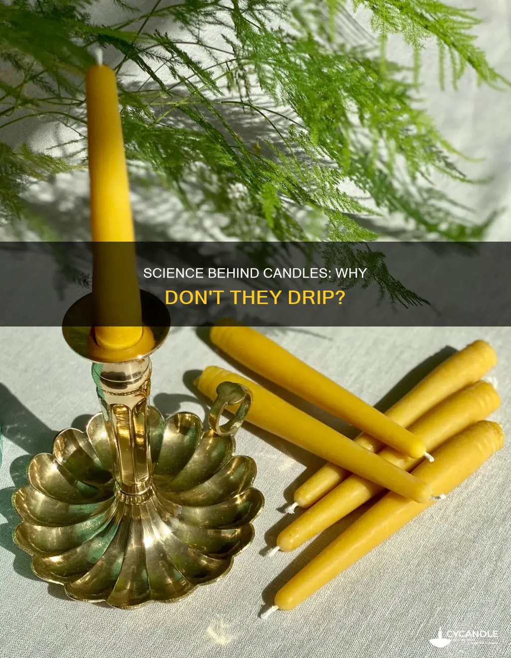 how come candles dont drip