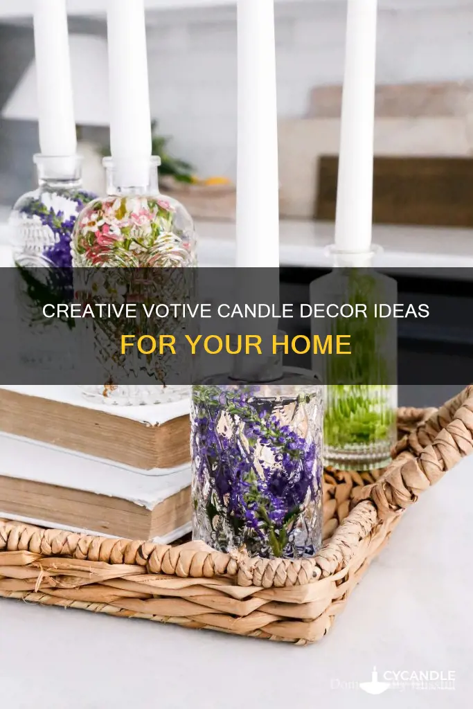 how decorate a votive candle