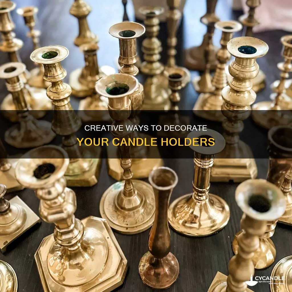 how decorate candle holders