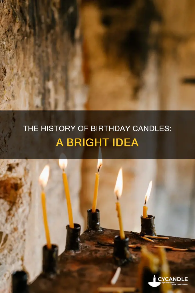 how did birthday candles originate