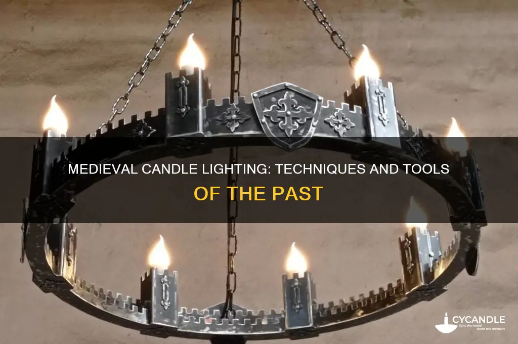 how did medieval people light a candle