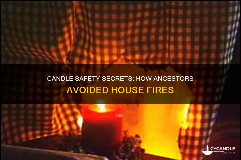 how did peaople use candles without catching house on fire