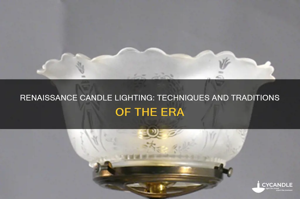 how did they light candles in the renaissance