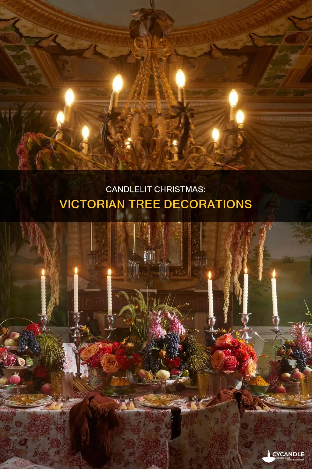 how did victorians fix candles on a christmas tree
