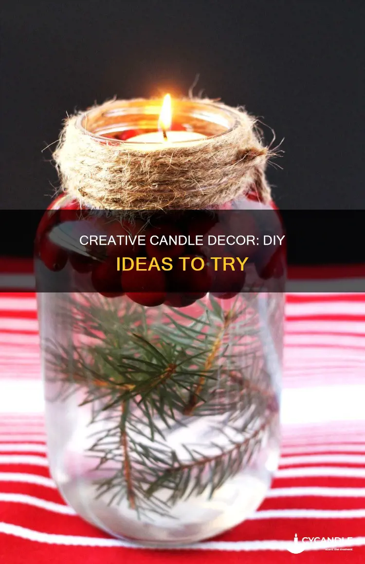 how diy candle decoration ideas