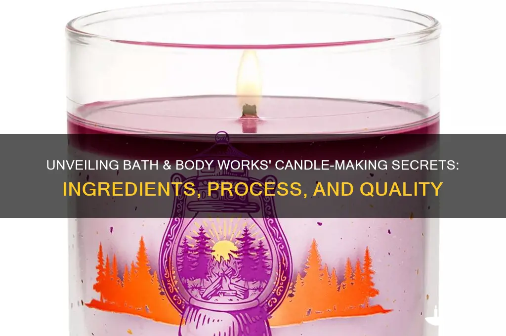 how do bath and body works make their candles