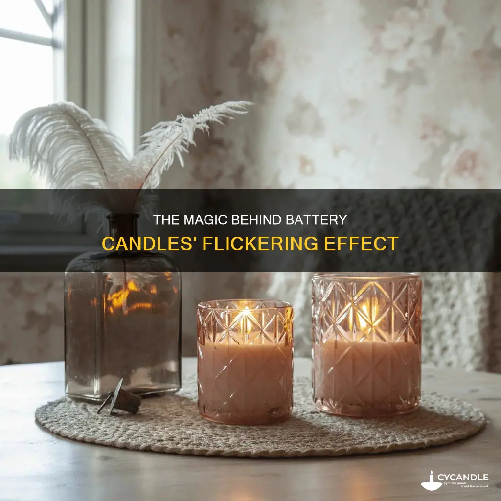 how do battery candles flicker