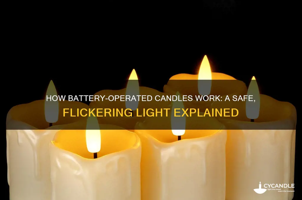 how do battery operated candles work