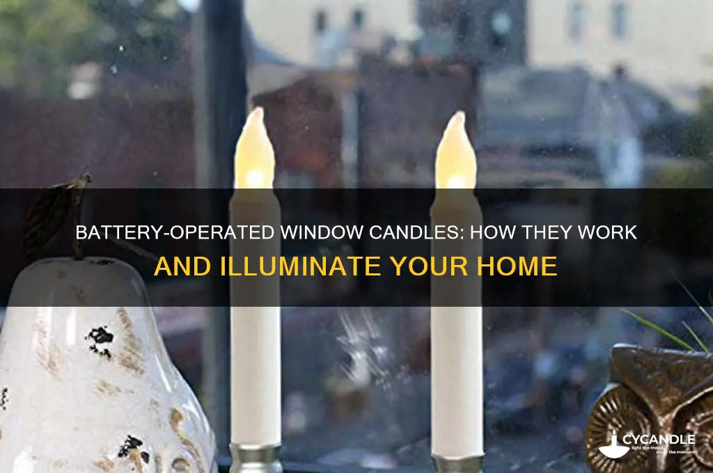 how do battery operated window candles work