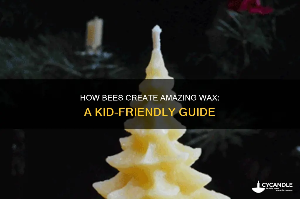 how do bees make wax for kids