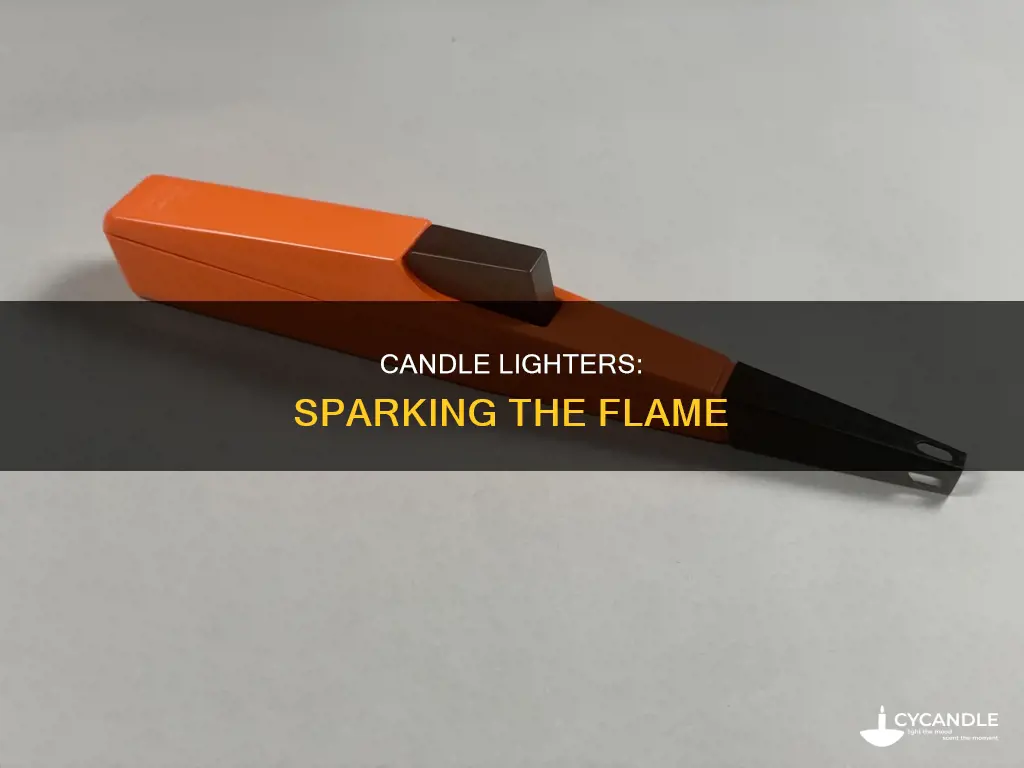 how do candle lighers produce a spark