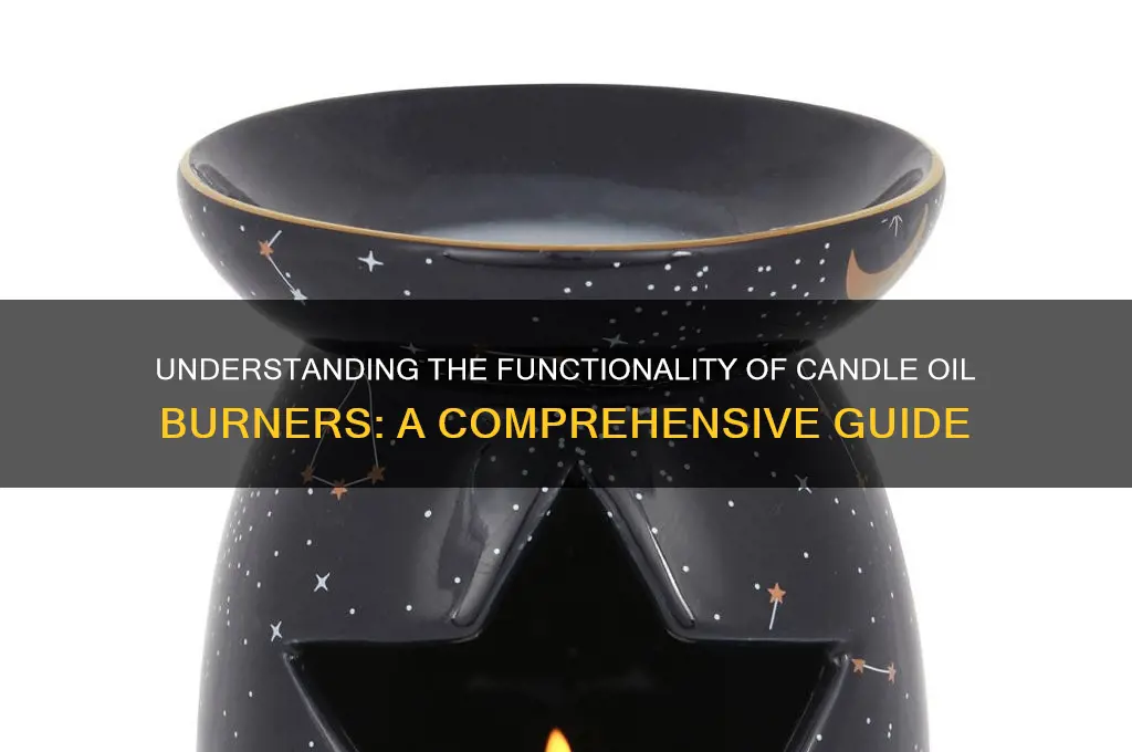 how do candle oil burners work