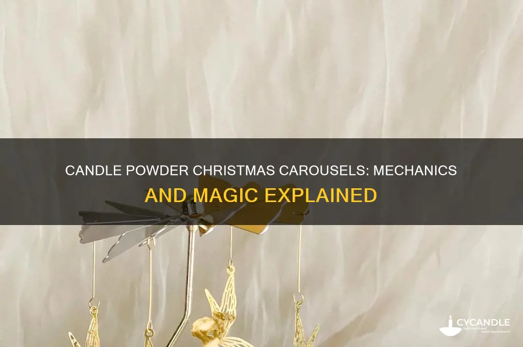 how do candle powder christmas carousels work