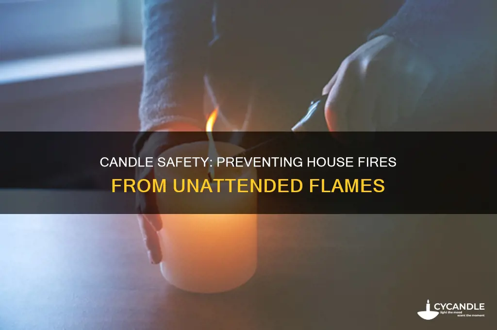 how do candles burn down houses