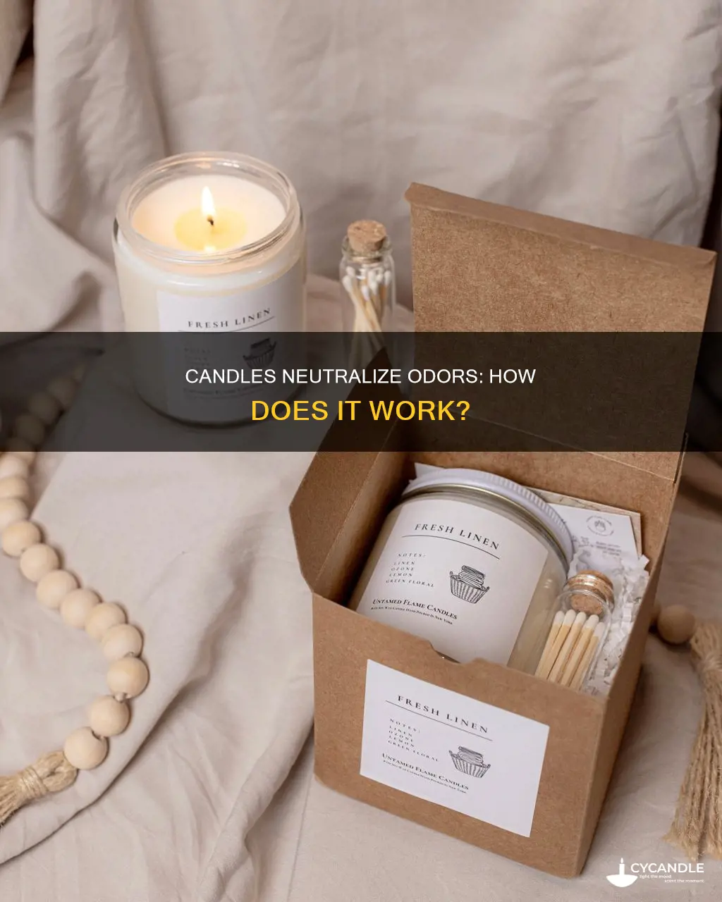 how do candles eliminate odors