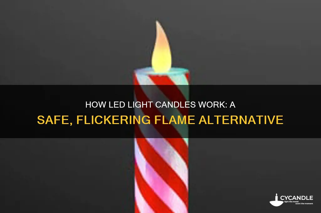 how do candles with led lights work