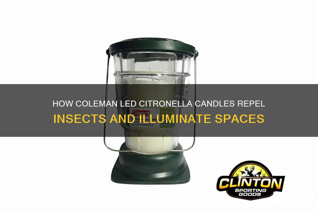 how do coleman led citronella candles work