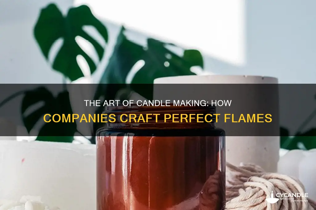 how do companies make candles