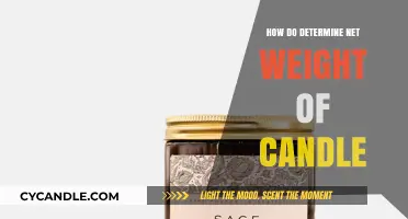 The Science of Weighing Candles: Net Weight Explained