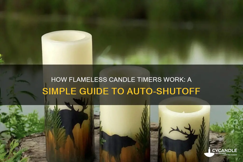 how do flameless candle timers work