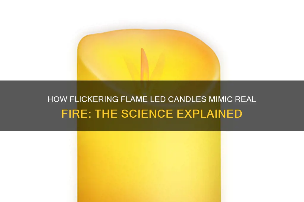 how do flickering flame led candles work