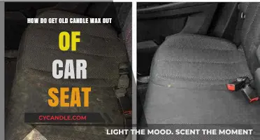 Effective Ways to Remove Old Candle Wax from Car Seats