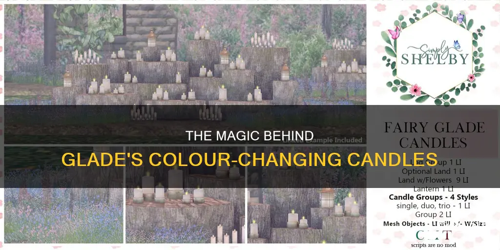 how do glade candles change colour
