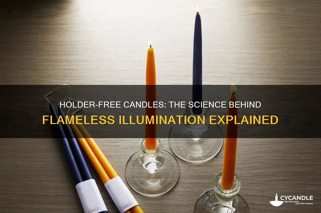 how do holder less candles work