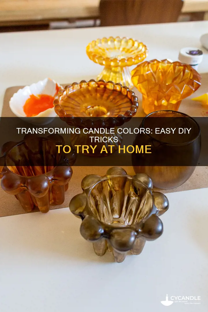 how do i change the color of a candles
