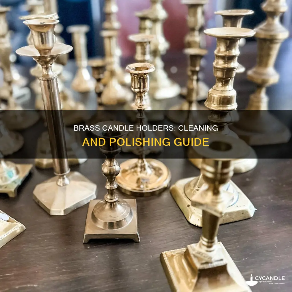 how do i clean brass candle holders