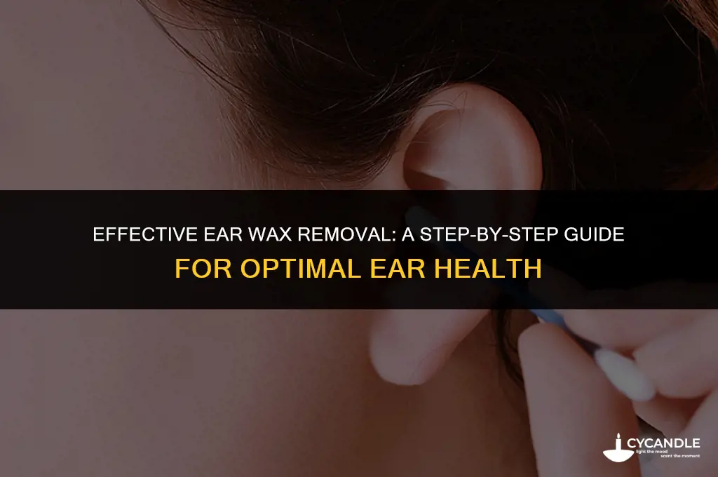 how do i clean my ears of wax