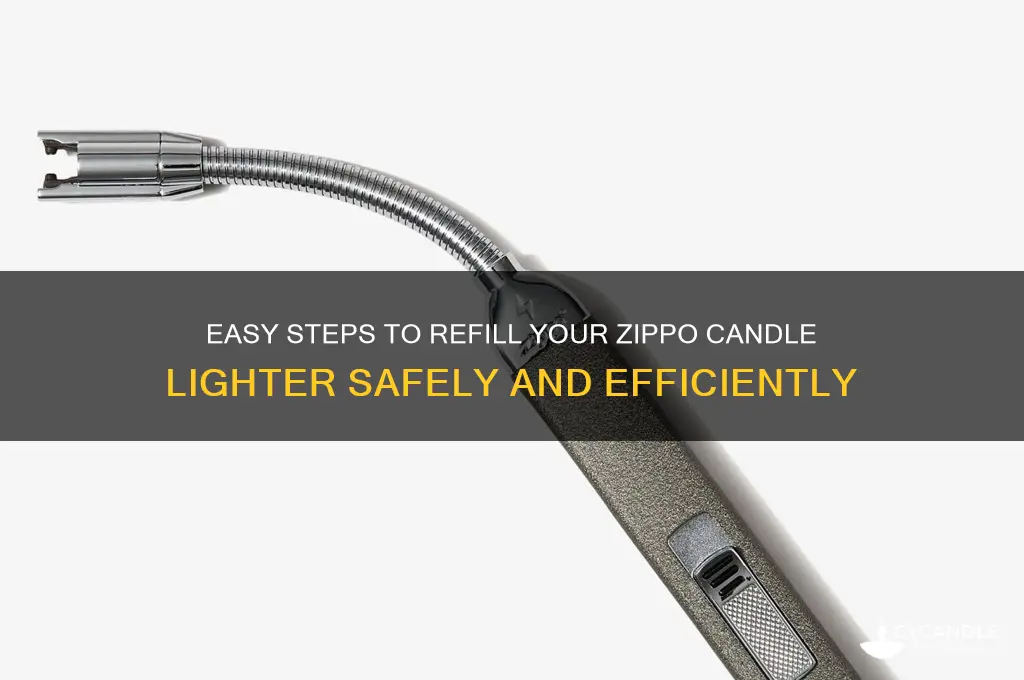 how do i fill my zippo candle lighter