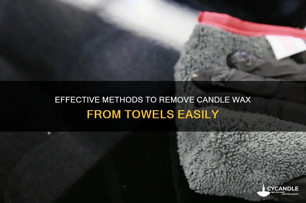 how do i get candle wax out of a towel