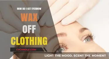 Oops! How to Remove Eyebrow Wax from Clothing Quickly