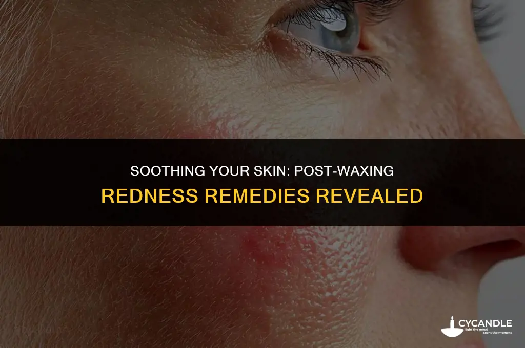 how do i get the redness from waxing my face