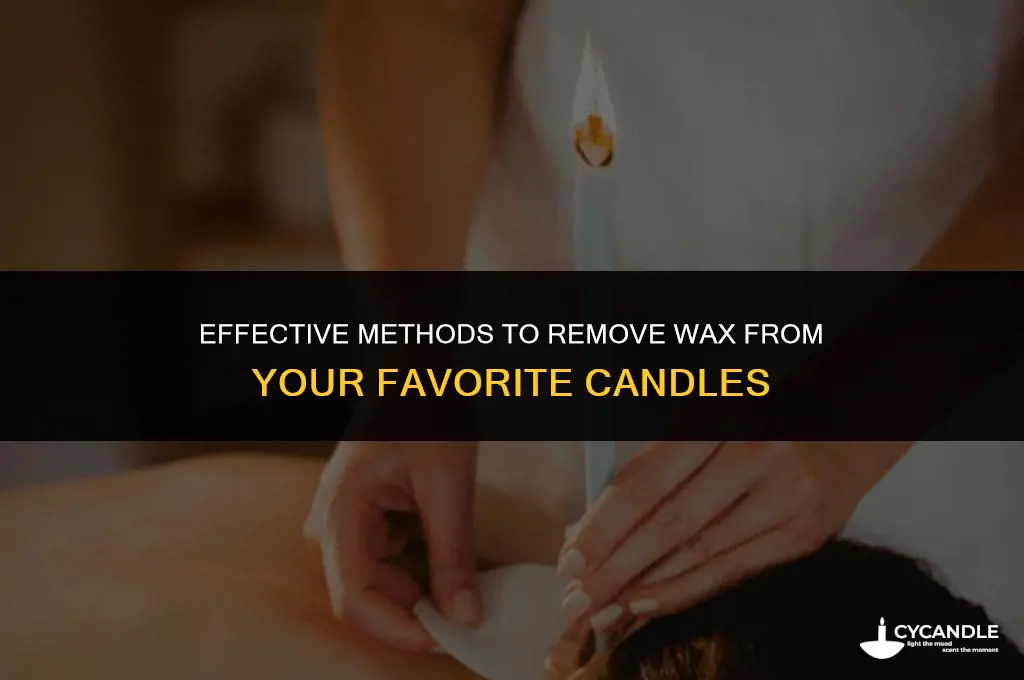 how do i get the wax out of my candle