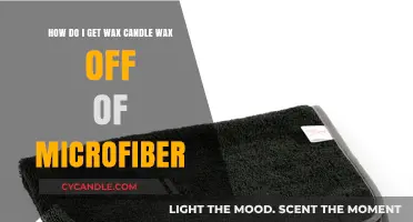 Effective Ways to Remove Candle Wax from Microfiber Surfaces