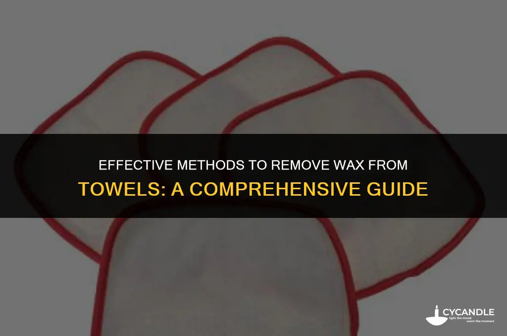 how do i get wax out of a towel