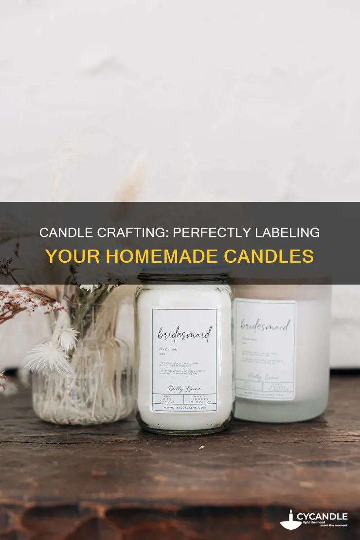 how do i label candle wi eight