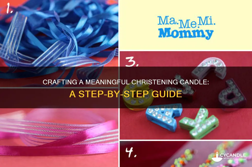 how do i make a christening candle