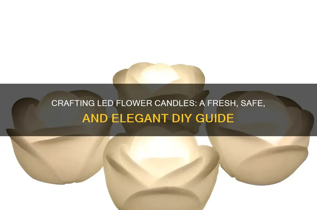 how do i make an led candle with fresh flowers