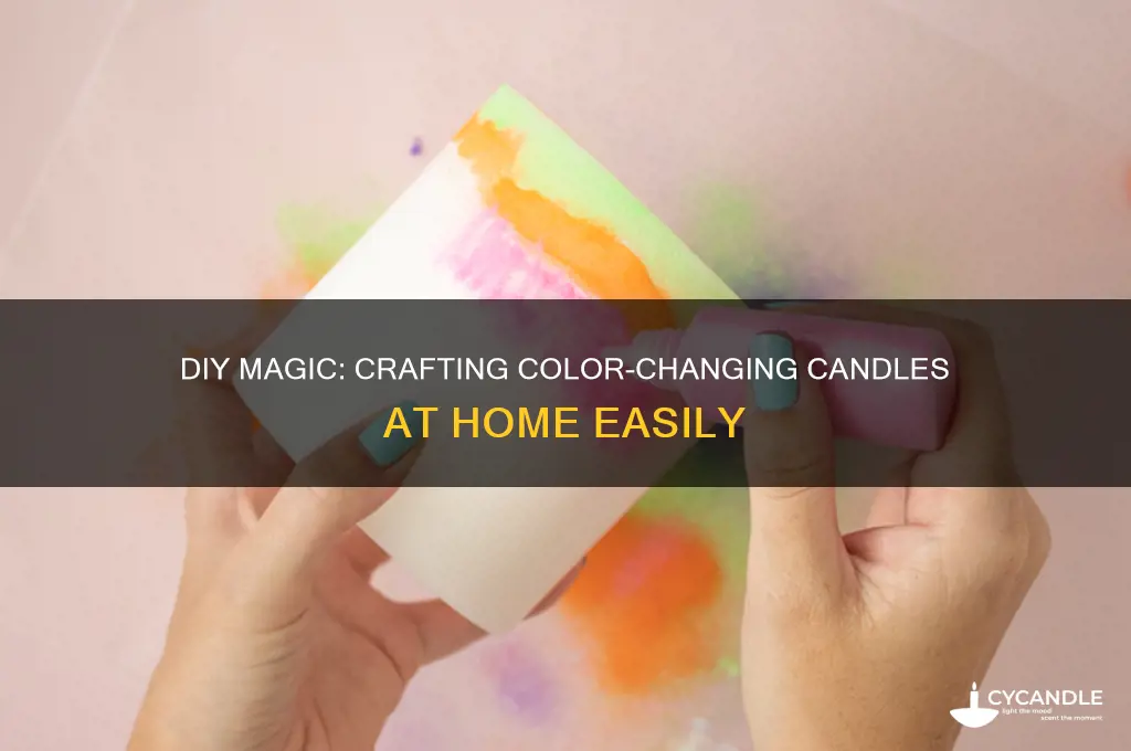 how do i make color changing candles