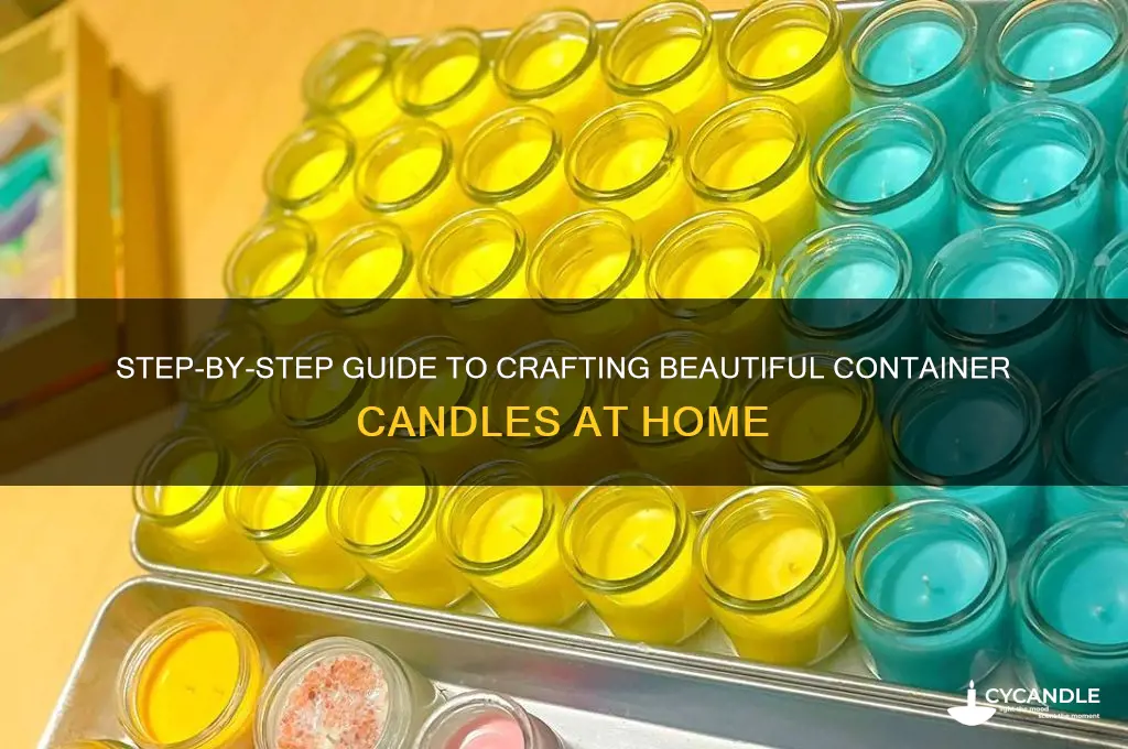 how do i make container candles