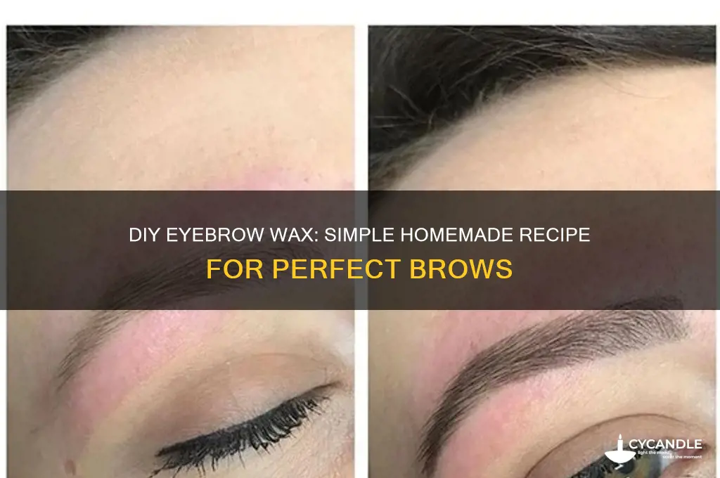 how do i make eyebrow wax at home
