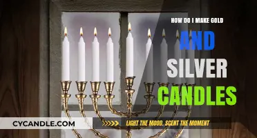 Crafting Elegant Gold and Silver Candles: A Step-by-Step DIY Guide