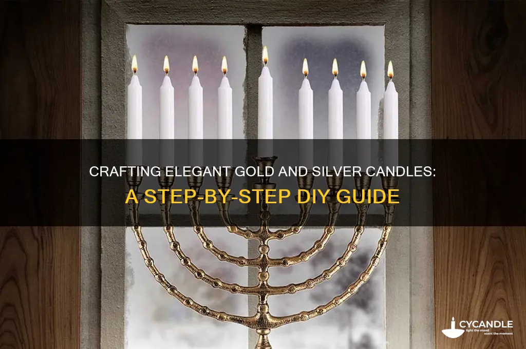 how do i make gold and silver candles