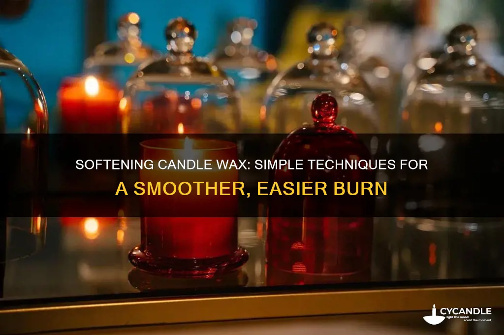 how do i make my candle wax softer
