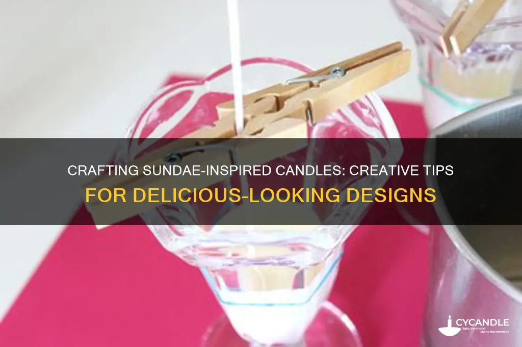 how do i make my candles look like sundaes