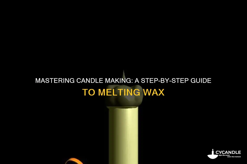how do i melt wax to make candles