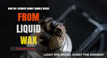 Quick Fix: Removing Burnt Candle Wicks from Liquid Wax Easily